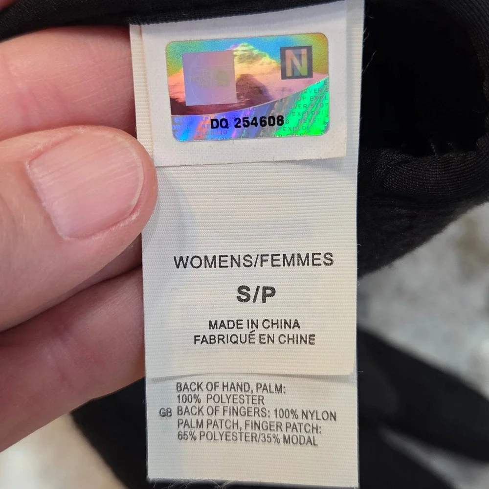 The North Face Womens Black Fleece Touchscreen Etip Gloves Small S/P